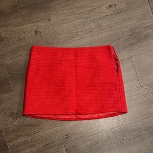 Zara Red Mini Skirt